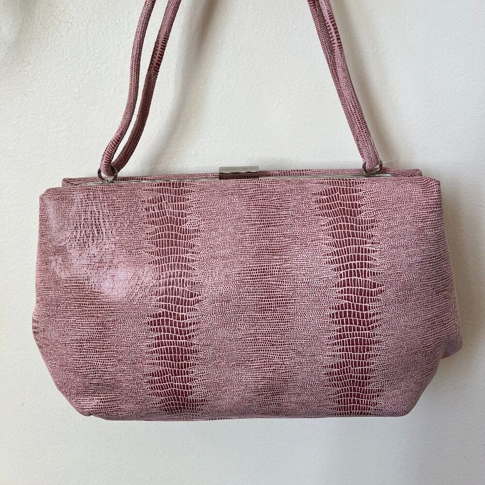 Antonio Melani Coral Snakeskin Purse